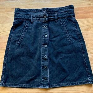 Lovely new Anthropologie black denim skirt!
